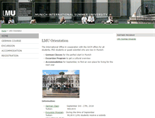 Tablet Screenshot of lmu-orientation.de